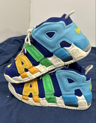 Nike Air More UPTEMPO Multi-Color Royal Blue, 7Y Youth Shoes Sneakers FJ0693-455