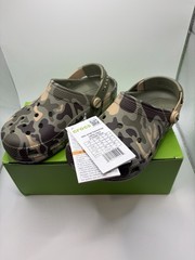 Crocs Classic Snap Blackstrap Camp Clog Unisex Kids J2 EU 33-34 Multicolor