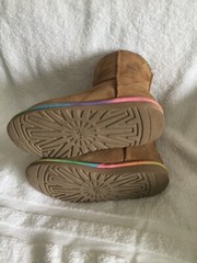 Ugg Australia Classic Short Chestnut Brown Suede Winter Boots SN 1006063KSize 4Y