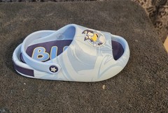 Disney-unisex blue Bingo/Bluey Ground up sandals tag $20