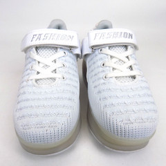 Fashion Roller Skate Sneakers Wheels Little Kids Shoes Sz 1.0 EU 32 White AL9739