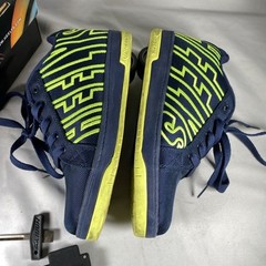 Heelys Boys HE10052H Wheeled Navy Blue Bright Yellow Skate Shoes Size 5 Youth