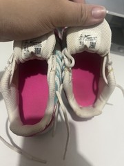 Nike Air Max Plus Toddler Sneakers White pink Blue Shoe Size 8C