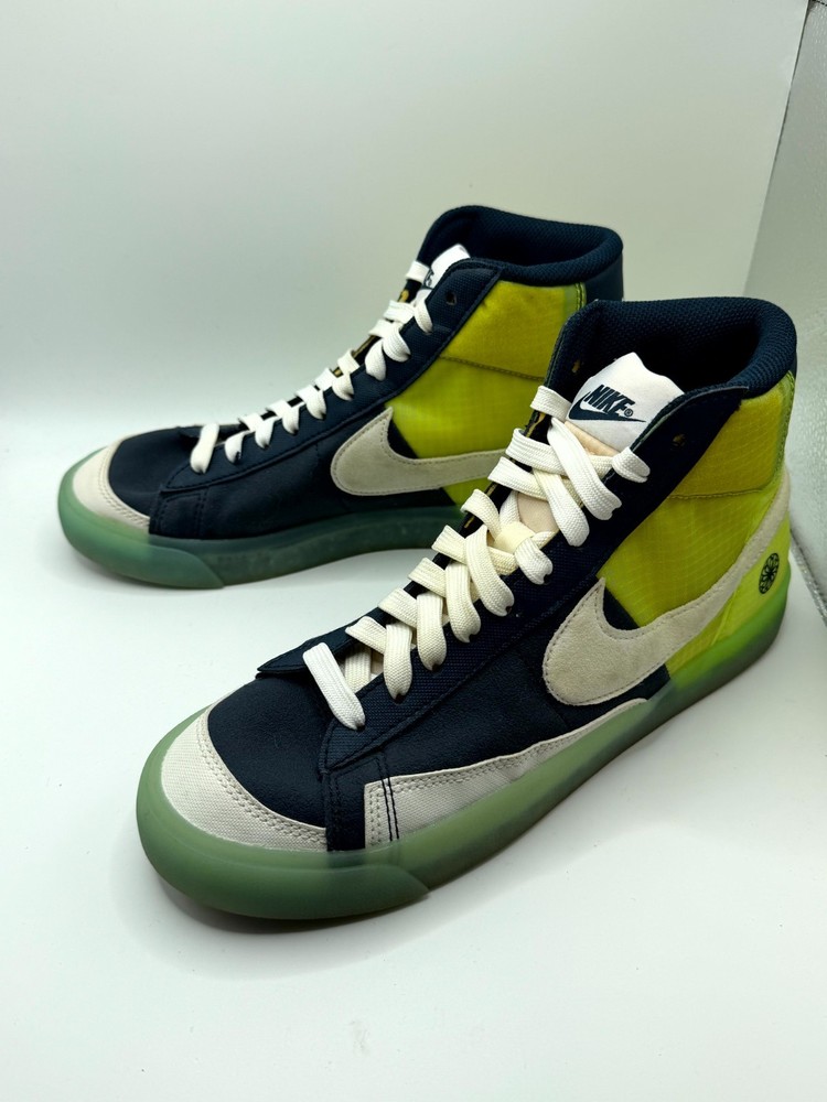 Nike Blazer Mid ’77 GS Move To Zero DO2699-400 Kid 7 Armory Navy Basketball Shoe