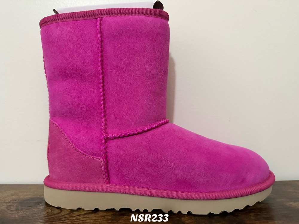 UGG CLASSIC II WP TWINFACE SHEEPSKIN BOOTS ROCK ROSE 1017703K KIDS SIZE 4 /W 5.5
