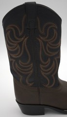 Smoky Mountain Kids Western Boots Style 1575Y Youth Size 4 Pull-On Brown/Black