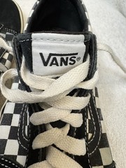 Vans Ward Checkerboard Black White Skate Shoes Sneakers Youth 7 Women’s 8.5