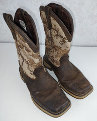 Durango Digital Desert Camo Brown 8″ Kids Western Boots Size 6M NO INSOLES