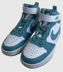 Nike Court Borough 2 Kid’s Size 12 C Turquoise/White Mid Sneakers NIB