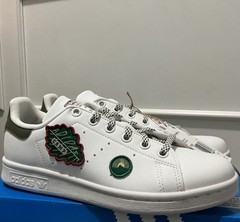 adidas Stan Smith J Camp ID7220 White Green Leather Unisex Size 4