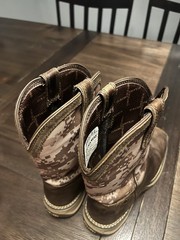 Durango Square Toe Boots Desert Digital Camo DBT0208Y Youth Sz 4 M Western