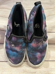 Vans Asher Galaxy Classic Slip On Shoes Sneaker Space Stars Kids Size 1