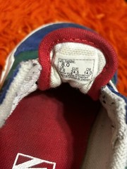 Size 8 – VANS Old Skool Low Multicolor (Red Blue Green Yellow and Sole White