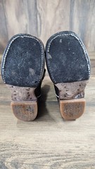 Red Hawk Turquoise Brown Square Toe Cowboy Youth Boys Size 9