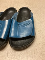 Betula Birkenstock Kids 3.5 Or 36 Blue Slip On Slide Sandals Summer Beach Casual