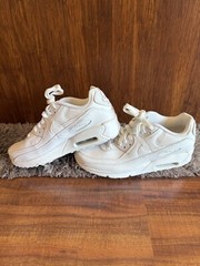 Nike Air Max 90 Shoes White CD6864-100, size 7Y