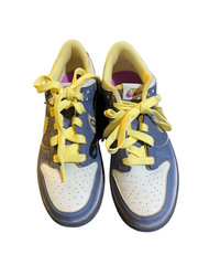 Nike dunk low Frankenstein boys, blue and yellow kids sneakers size 3Y