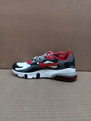 Nike Air Max 270 Rt(ps) Style Bq0102, Grey/red/black, Sz 3