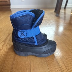 Kamik Snowbug 5 Snow Boots Navy Blue Winter Clothes Waterproof Boys Sz 7 Toddler
