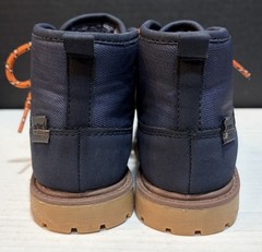 Carter’s Toddler Size 12 Cason Ankle Boot Navy Bungee Lace Soft Suede Hiking