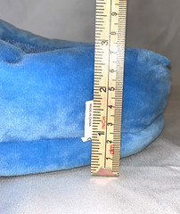 Disney STITCH Blue 3D Face Flush Slide-On Slippers Lilo & Stitch Size 7