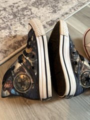 Converse Chuck Taylor All Star Juniors Low White &Batman-Superman Sz11 BOTH 🔥