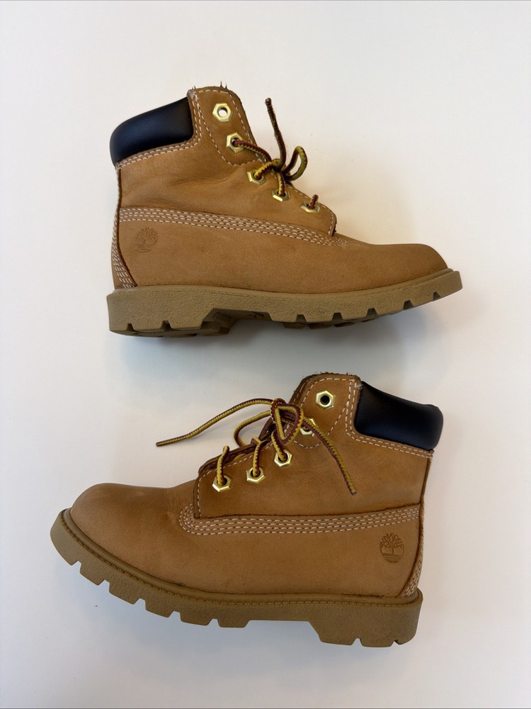 Timberland Boots Classic Waterproof Toddler Wheat Chunky Shoes Streetwear Sz 10