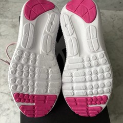 Under Armour Surge 4 Big Kids‘ Running Shoes Pink Navy Girl Youth 5 Lace Up