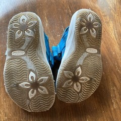 KEEN Elle 8 Blackstrap Sandals Washable Footwear Blue Tie Dye Adjust Hook & Loop