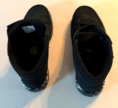 EUC Puma Rebound Layup High Top Sneakers. Black Leather. Sz 3C. 395115-01