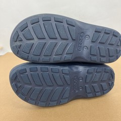 CROCS Handle It Rain Boots Child KIds Sz J3 Navy Blue Rubber Pull On Waterproof