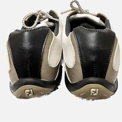 FootJoy Junior White/Black/Silver Golf Shoes Size 6M