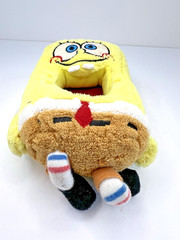 SpongeBob SquarePants Kids Plush Slippers Sz XS 11-12 NEW VINTAGE RARE 2006