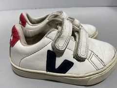 VEJA Small Esplar Hook & Loop Sneakers VelcroClosure Unisex Kids Size 8