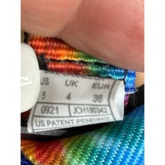 Chaco Kids Slides Tie Dye Rainbow Strap Black Comfort Performance Footwear SZ 5