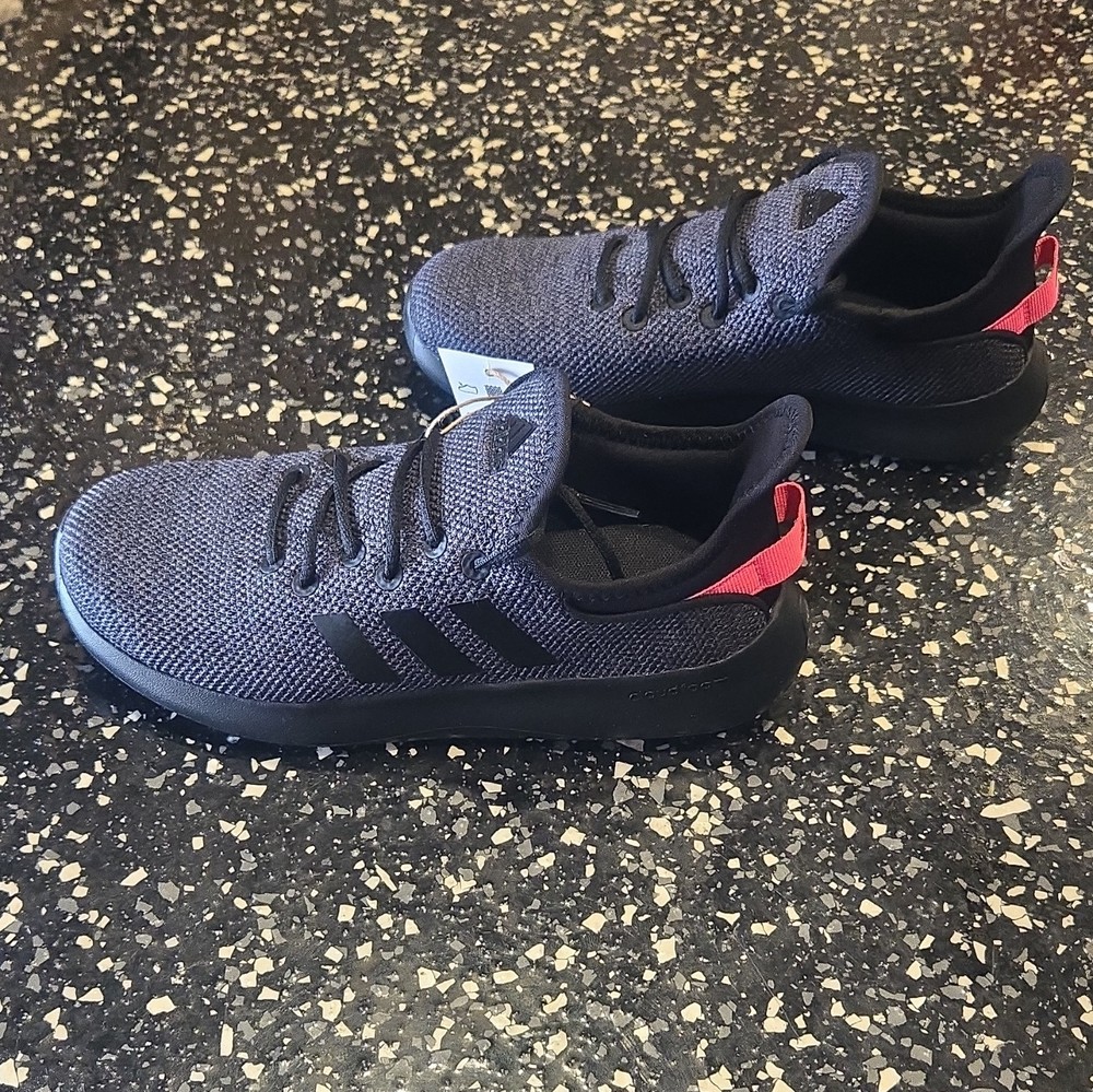 adidas Cloudfoam Pure SPW Kids Sneaker Gray/Black/Pink US 3 IG2427