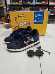 Bart Simpson Heelys Skater Sneakers Size 5 Youth – USED CONDITION