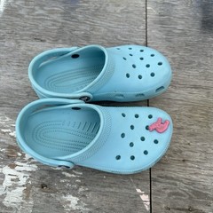 Crocs Classic Clog Light Blue Aqua Size J2 Kids Youth Slip On Shoes