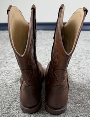 Roper Little Kid Texson Boot Brown Western Cowboy Size 2 – Flaws Read