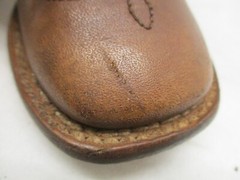 Tannermark Boots Kids Brown Leather Square Toe Cowboy Boots Size 7 Style 5160