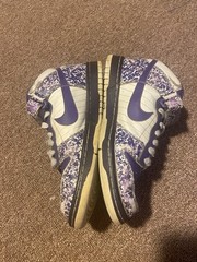 Nike Dunk Mid Purple Notebook 2008 Shoes Size 6y Womens 7.5 Rare Sneakers