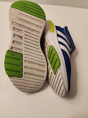 adidas Kids‘ Unisex 11 1/2 Racer Shoes Royal Blue/Cloud White/Lucid Lime 11.5K