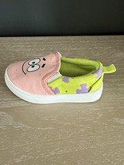 SpongeBob Square Pants and Patrick Star Kids Slip On Shoes Size 8