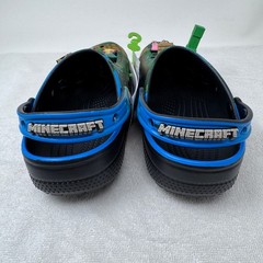 Crocs Minecraft Classic Clog K Light Up Green/Blue Pixel Kids J5 210830-90H