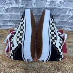 Vans Old Skool Rainbow Checkerboard Black White Little Kids Youth Size 2 K New