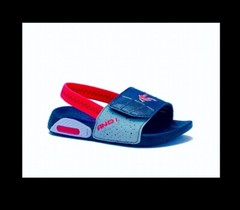 AND1 Toddler Sport Slide Comfort Sandal Size 9/10,tri-color : black/gray/coral