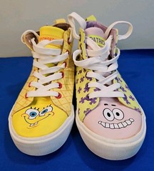 SPONGEBOB SQUAREPANTS PATRICK High Top Shoes SZ 3 Kids Youth Sneakers Ground Up