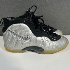 Nike Air Foamposite Pro Silver Surfer Metallic Silver Black 614792-005 Kids 6.5Y