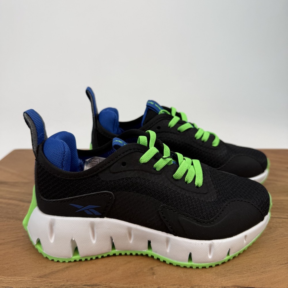 New Little Kids Reebok Zig Dynamica Black Comfort Casual Sneakers Size 12 C NWOB
