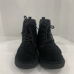 UGG Neumel II 1017326K-BLK Boots Kids US 6 Black Suede Round Toe Sheepskin